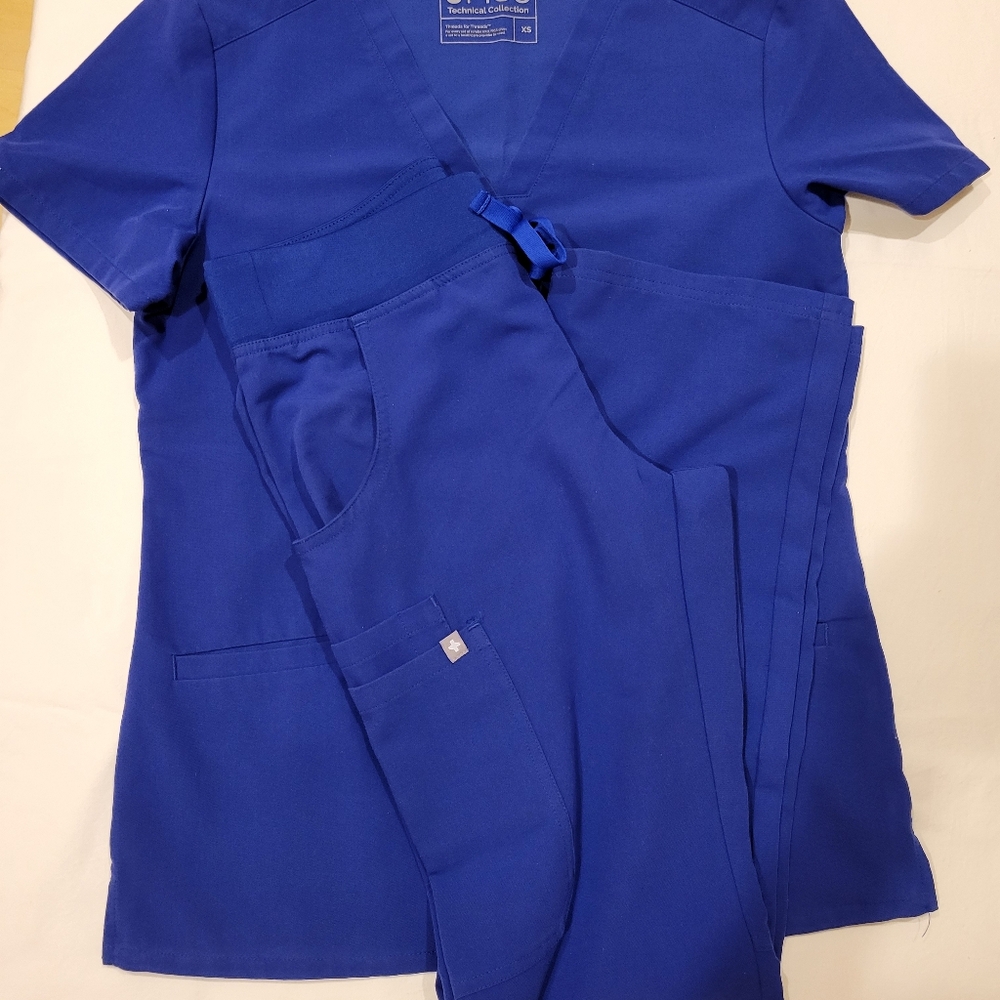 Figs Set Deep Royal Blue